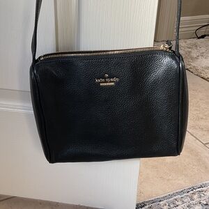 Kate Spade Black Pebbled Leather Crossbody Bag